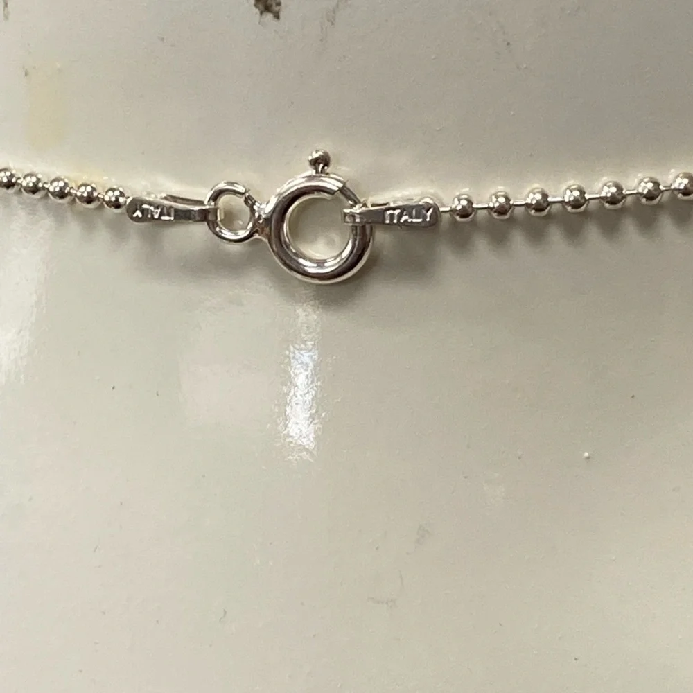 Gorgeous emerald cut CZ diamond sterling set necklace - Picture 8 of 10